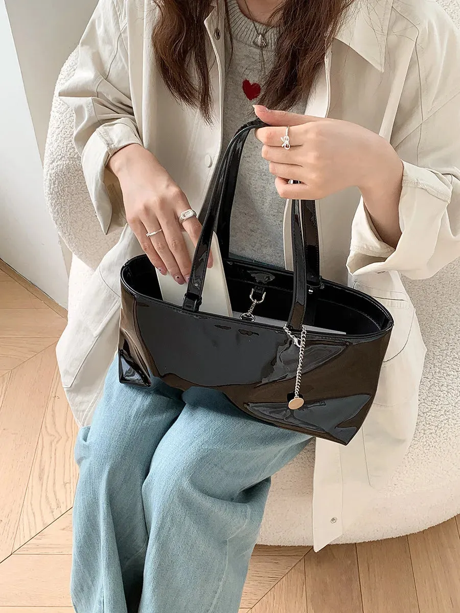 Leather Shiny Handbag