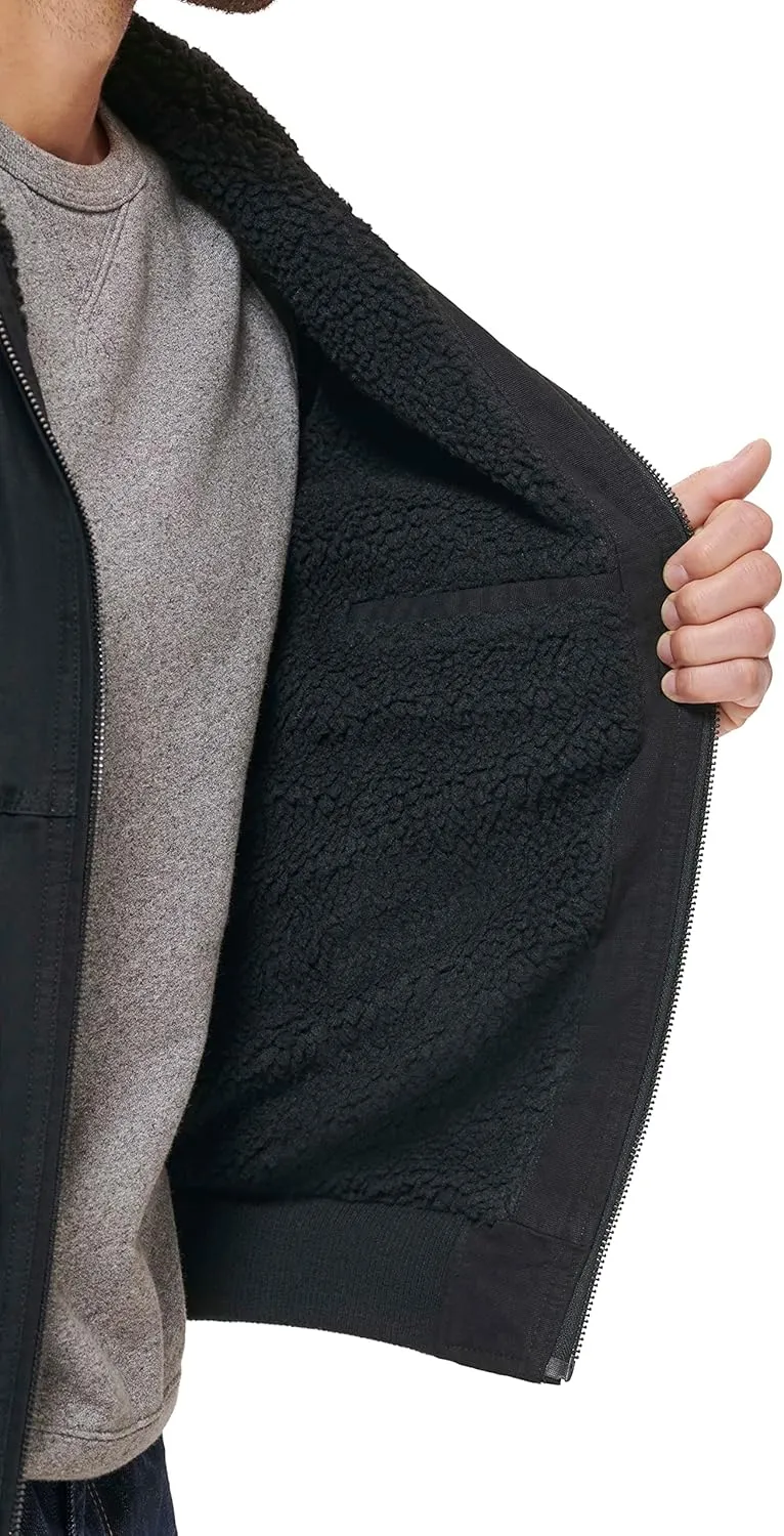 Levi's Mens Workwear Cotton Canvas Hooded Bomber Jacket (Regular & Big & Tall Sizes)