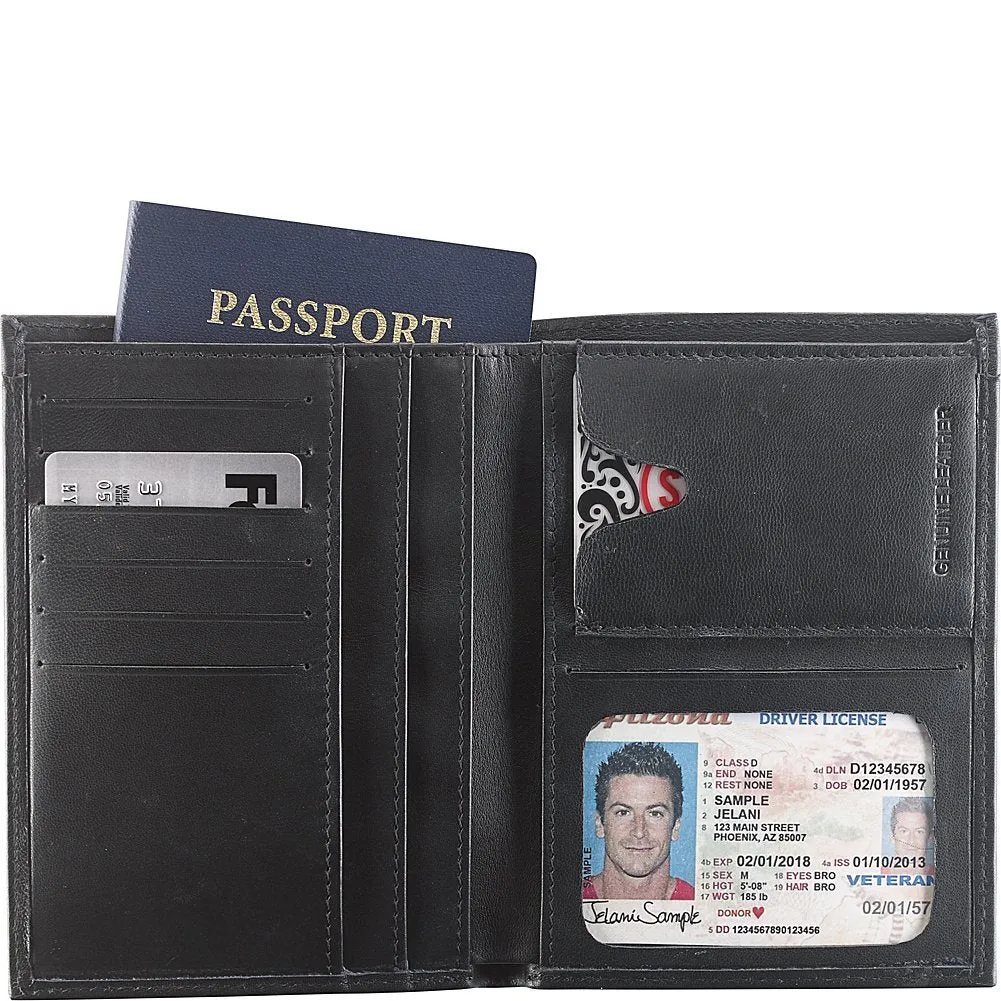 Lewis N. Clark RFID-Blocking Deluxe Leather Passport Wallet