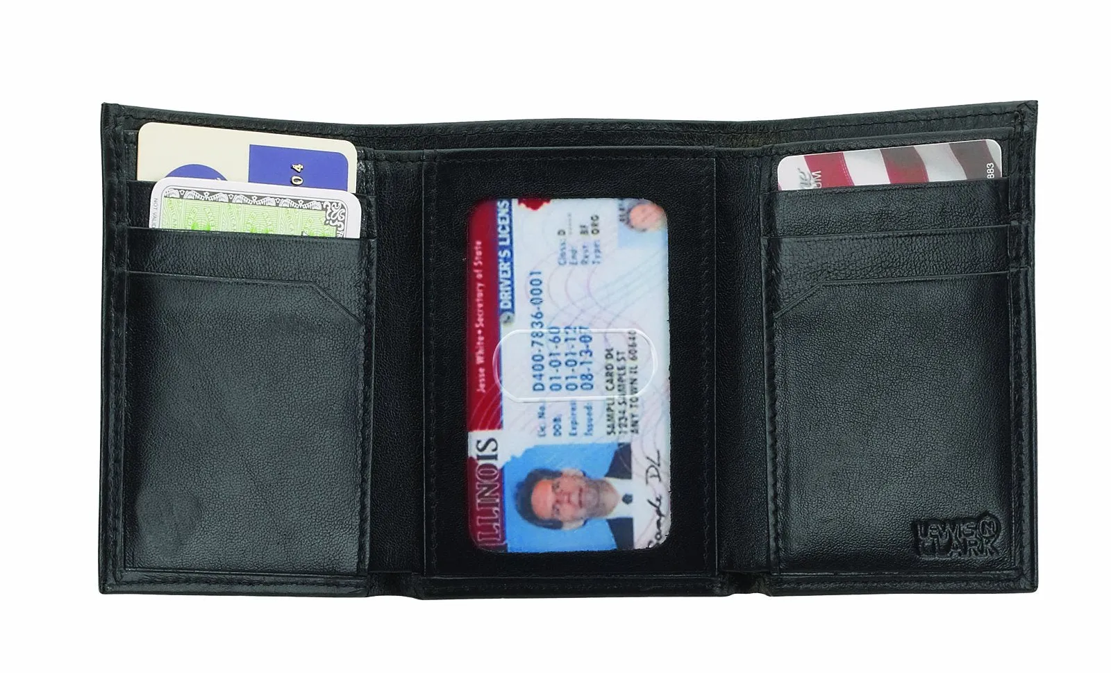 Lewis N. Clark RFID-Blocking Leather Tri-fold Wallet