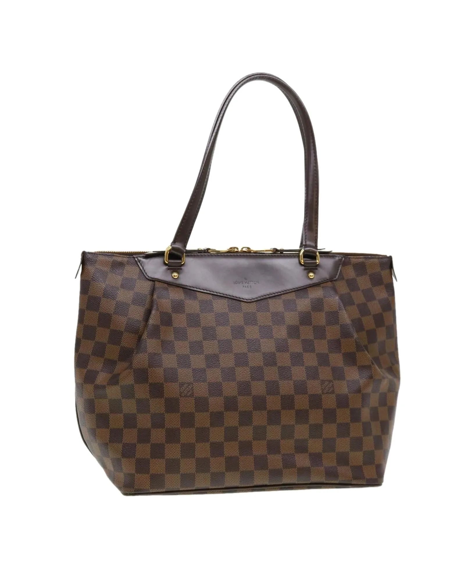 Lockme II Tote Bag Damier Ebene Canvas