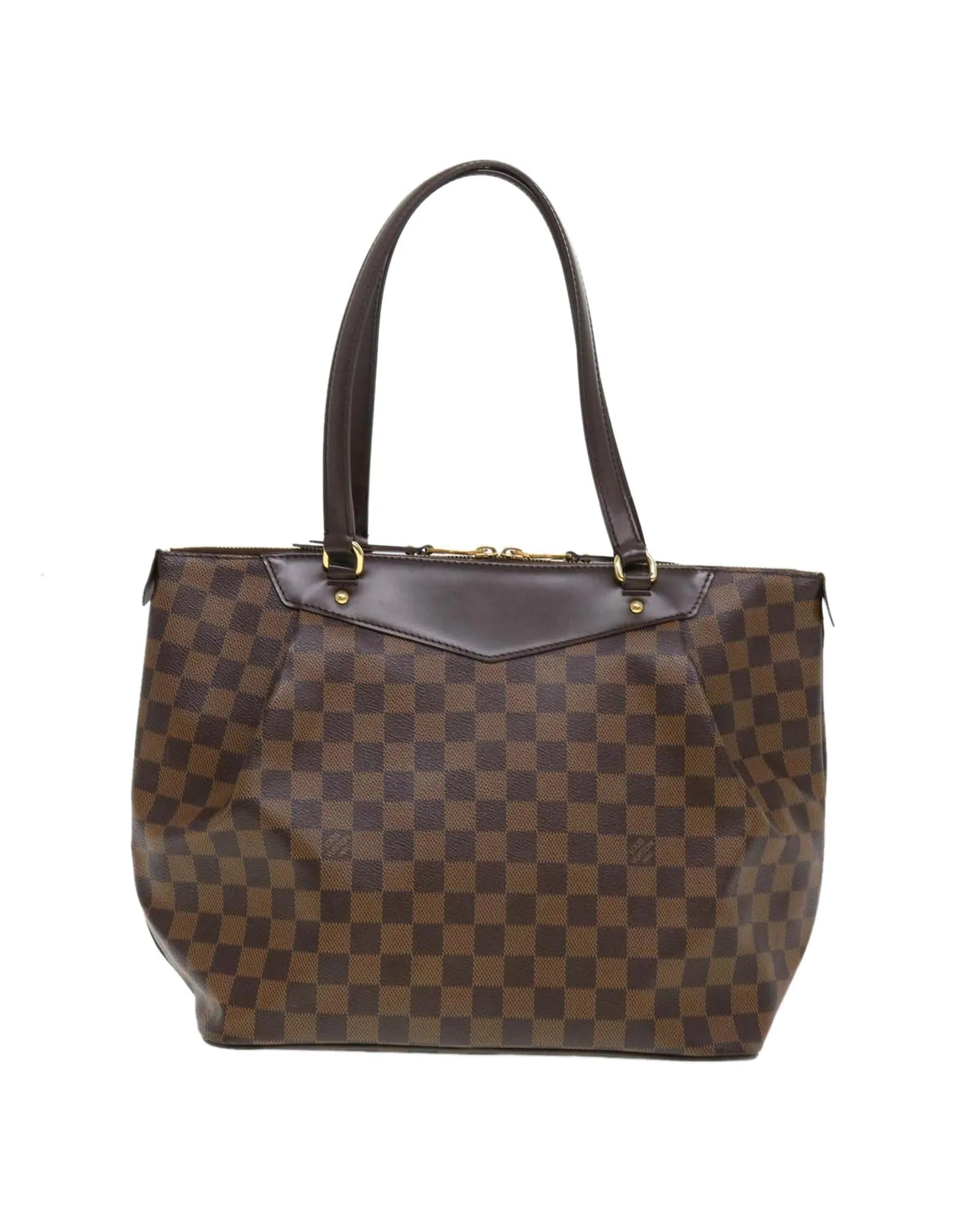 Lockme II Tote Bag Damier Ebene Canvas