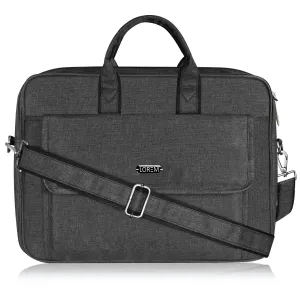 LOREM 9.44L Faux Leather Messenger Bag for Men – Fits 15.6” Laptops | Perfect for Dell, HP, Lenovo & MacBook