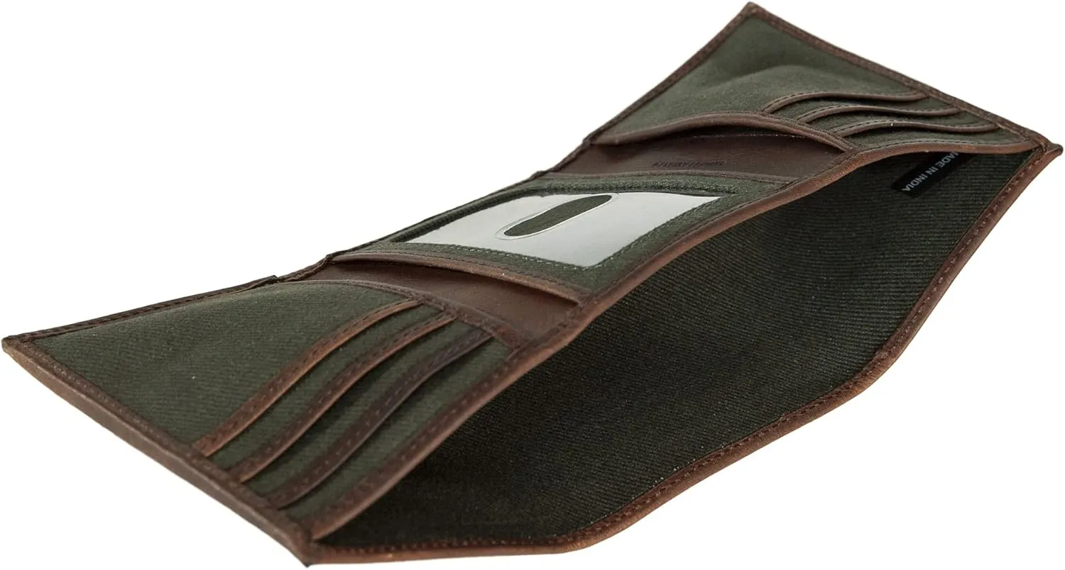 Lucky Brand Men's Trifold Wallet | Id Window | Card Slots | Leather | Organization | Durable | Stylish