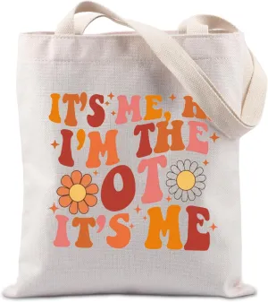 Lywjyb Birdgot It's Me Hi I'm The OT It's Me Tote Bag Physical Therapy Gift Pediatric Occupational Therapy Handbag