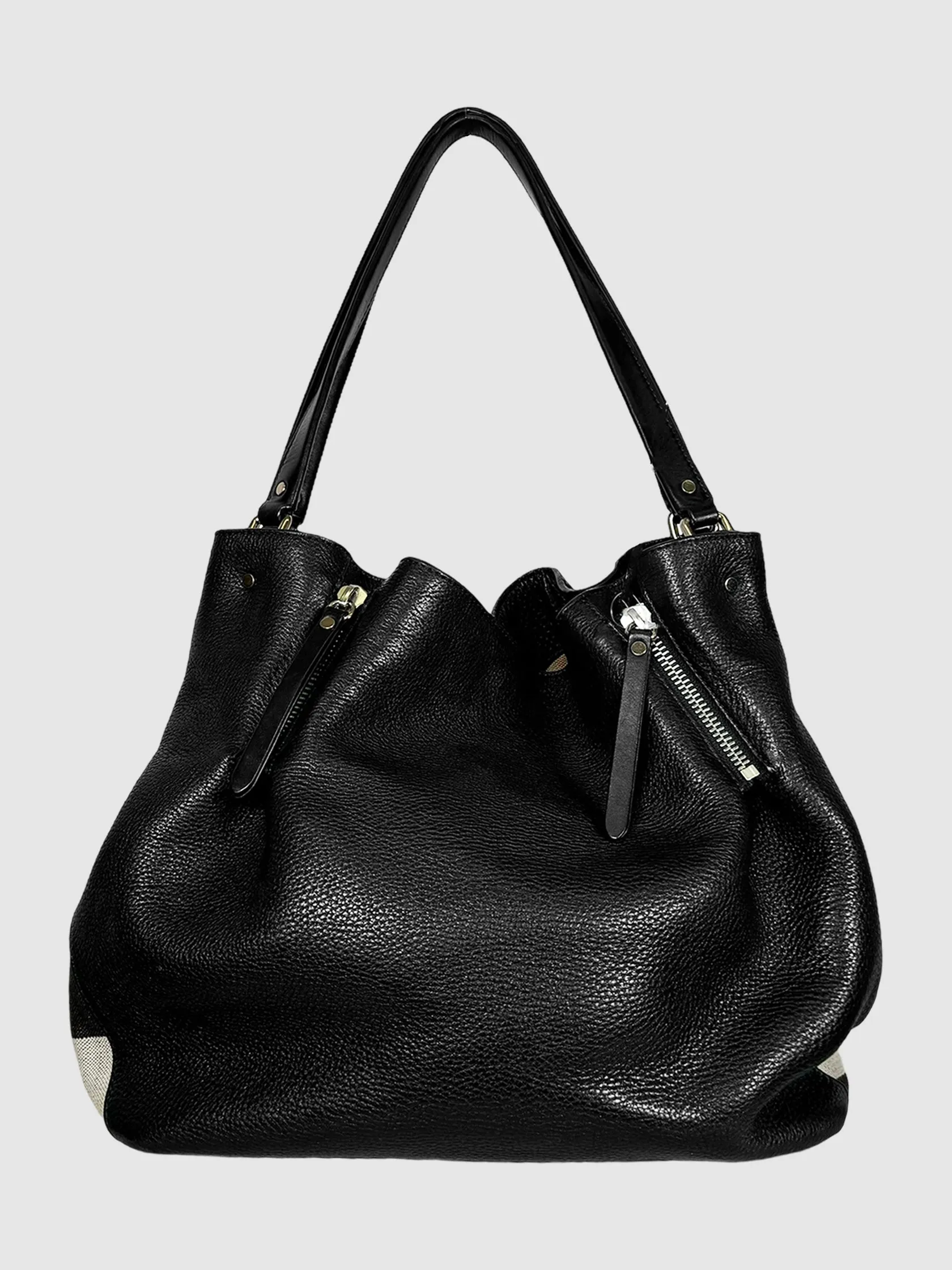Maidstone Leather House Check Shoulder Bag