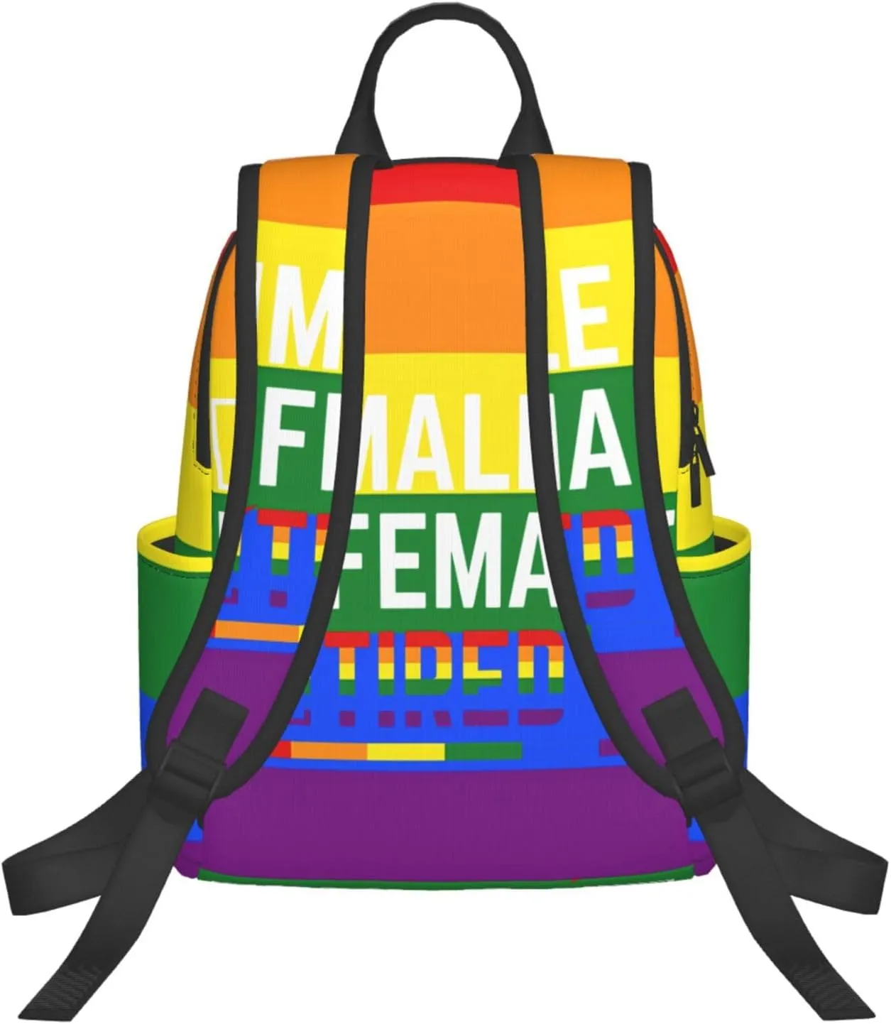 Male Female Tired LGBTQ Rainbow Gay Pride LGBT Travel Laptop Backpack Casual Backpacks Double Shoulder Daypack Notebook Rucksack Work Bags Sports Bag for Hiking Camping Beach