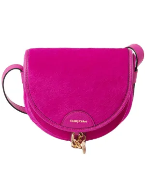 Mara Small Saddle in Fuchsia