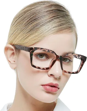 MARE AZZURO No Line Bifocal Reading Glasses Women Oversized Blue Light Blocking Readers 0 1.0 1.5 2.0 2.5 3.0 3.5