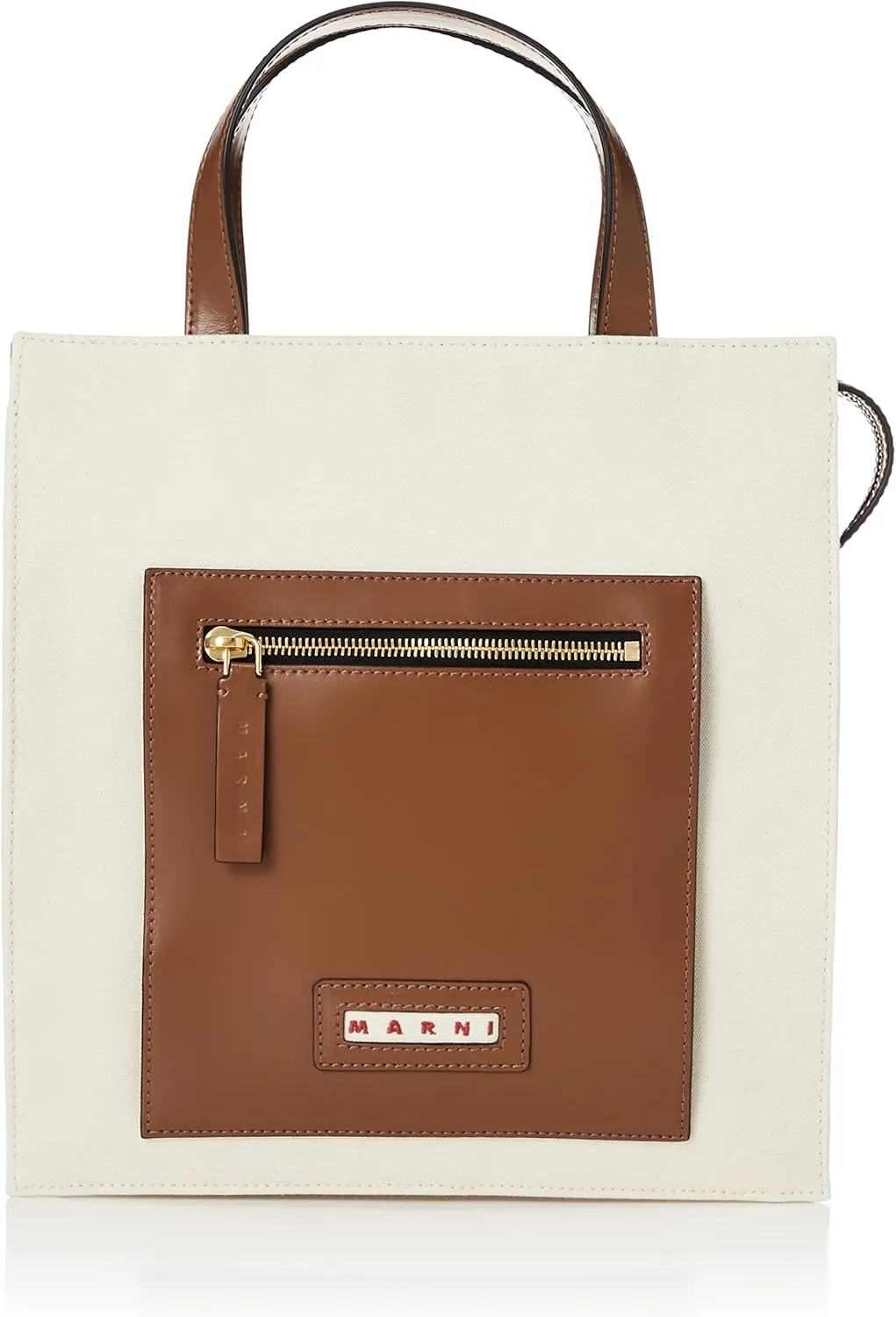 Marni SHMP0068Q0P2994Z3O83 Women's Tote Bag, STONE WHITE MOCA [Parallel Import]