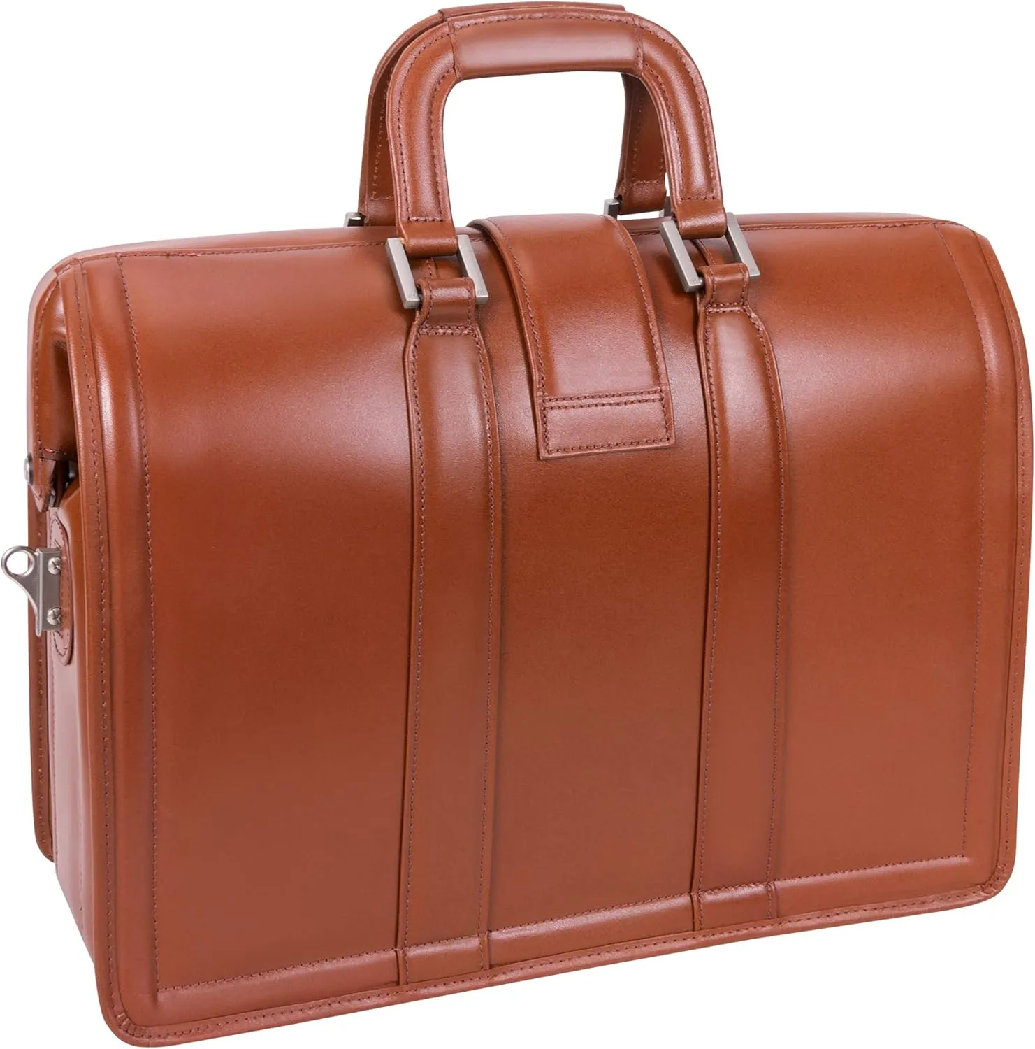 McKlein 17" Leather Litigator Laptop Briefcase- MORGAN