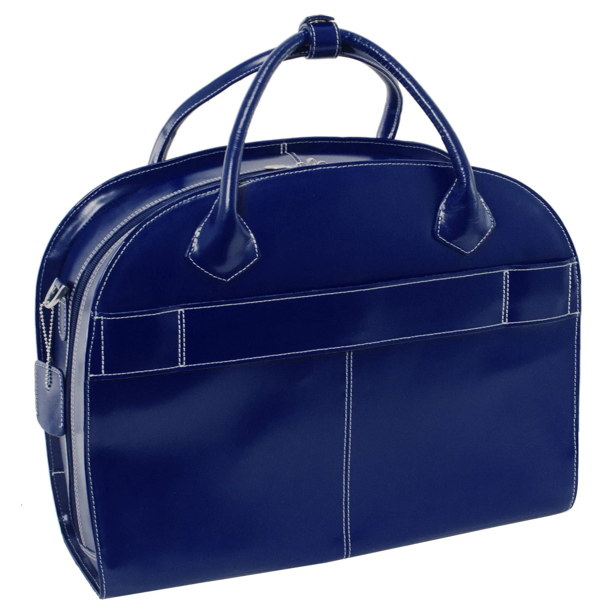 McKlein USA Glen Ellyn 15" Leather Patented Detachable-Wheeled Laptop Briefcase