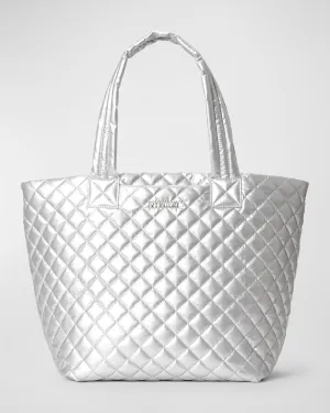 MDeluxe Medium Quilted Nylon Tote Bag