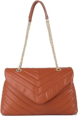 MECOLOR Women’s Fashion Crossbody Bags Lightweight Adjustable Chain Strap Quilted Designer Popular Handbags Shoulder Bag