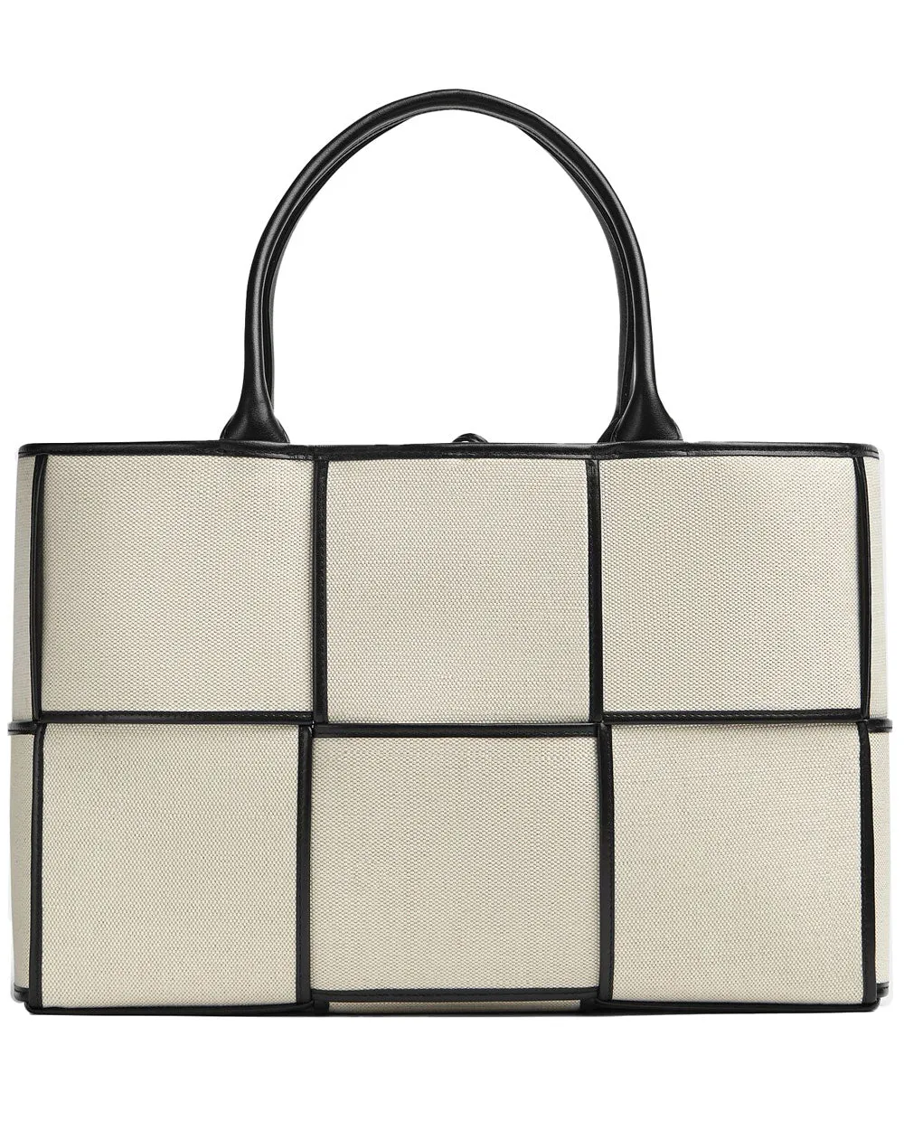Medium Arco Tote in Natural and Black