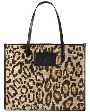 Medium Globetrotter Shopping Bag in Leopard