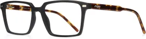 Men's Blue Light Blocking Glasses, Fake Square Computer Screen Eyeglasses Anti Eyestrain & UV Glare RF6201