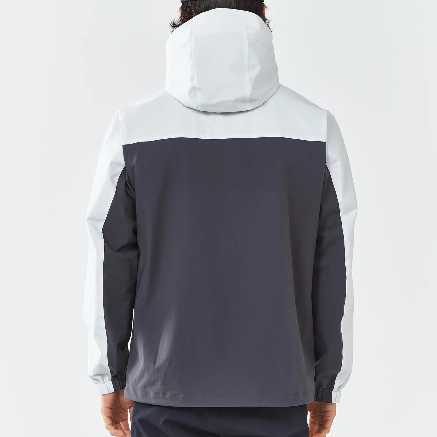 Men's Jacket with Hood Waterproof Windbreaker Lightweight Rainproof Jacket