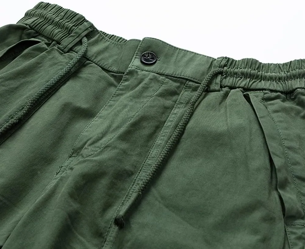 Men's Regular Fit Cargo Shorts Summer Cotton Large Pockets Work Shorts