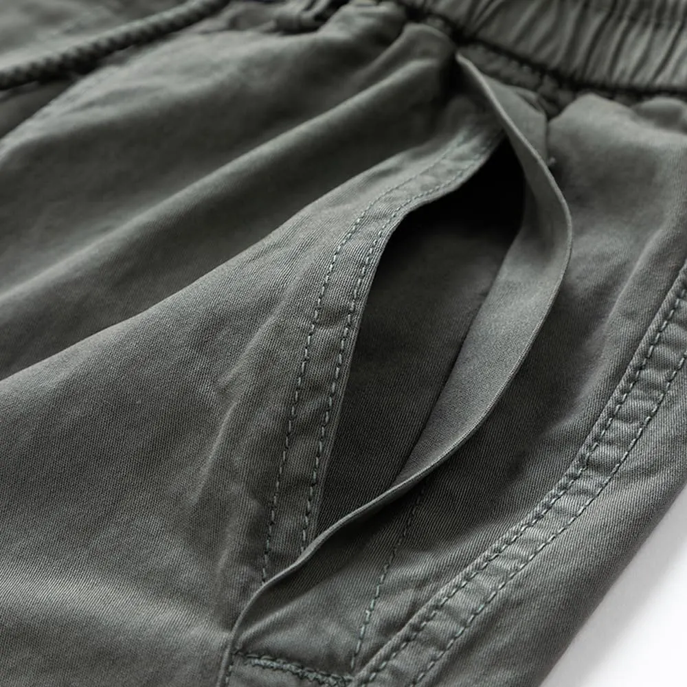 Men's Regular Fit Cargo Shorts Summer Cotton Large Pockets Work Shorts