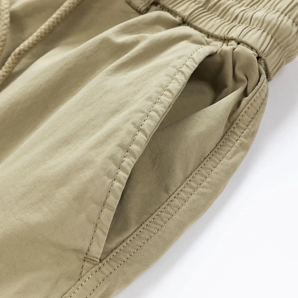 Men's Regular Fit Military Cargo Shorts Summer Cotton Multi Pockets Work Shorts