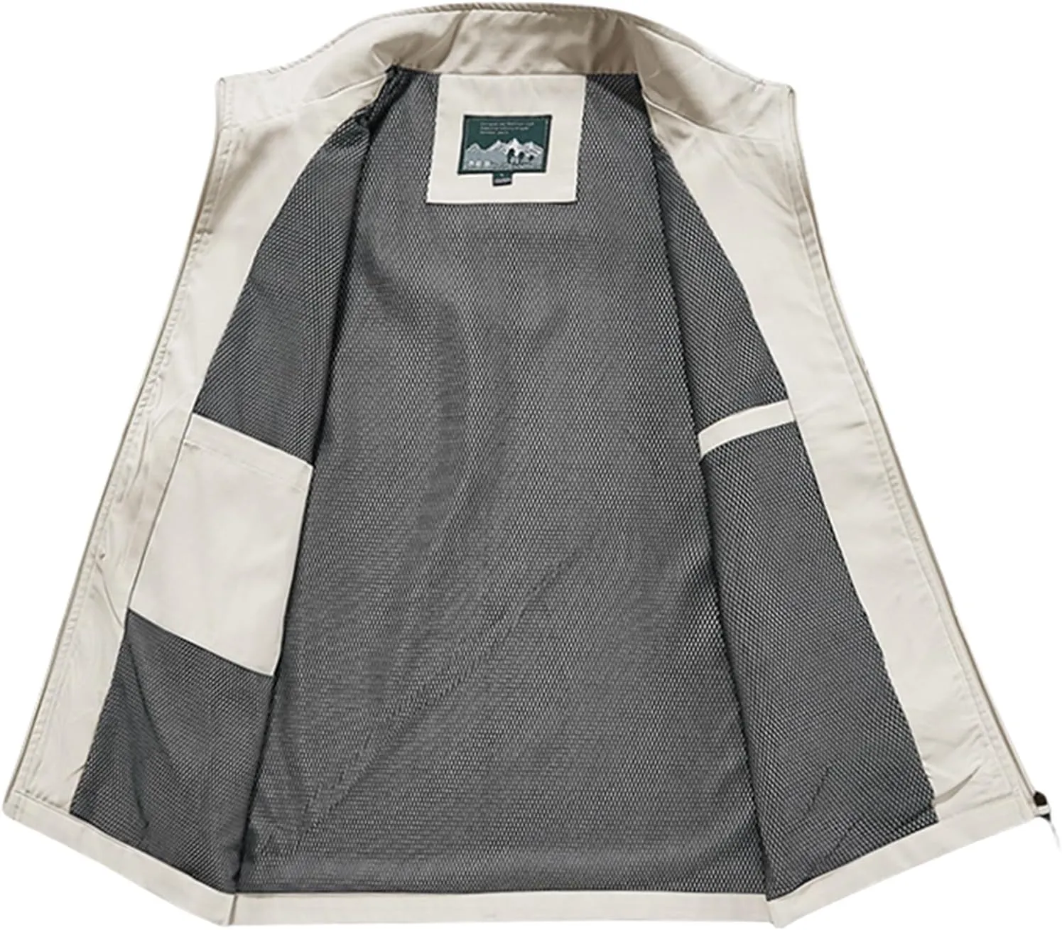 Men's Sleeveless Safari Travel Cargo Vest with Pockets Casual Utility Outdoors Travel Sports Work Fishing Vest