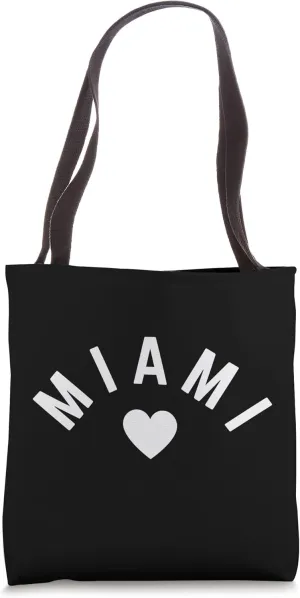 Miami Tote Bag, Canvas Shoulder Bag, Canvas Tote Bag Tote Bag