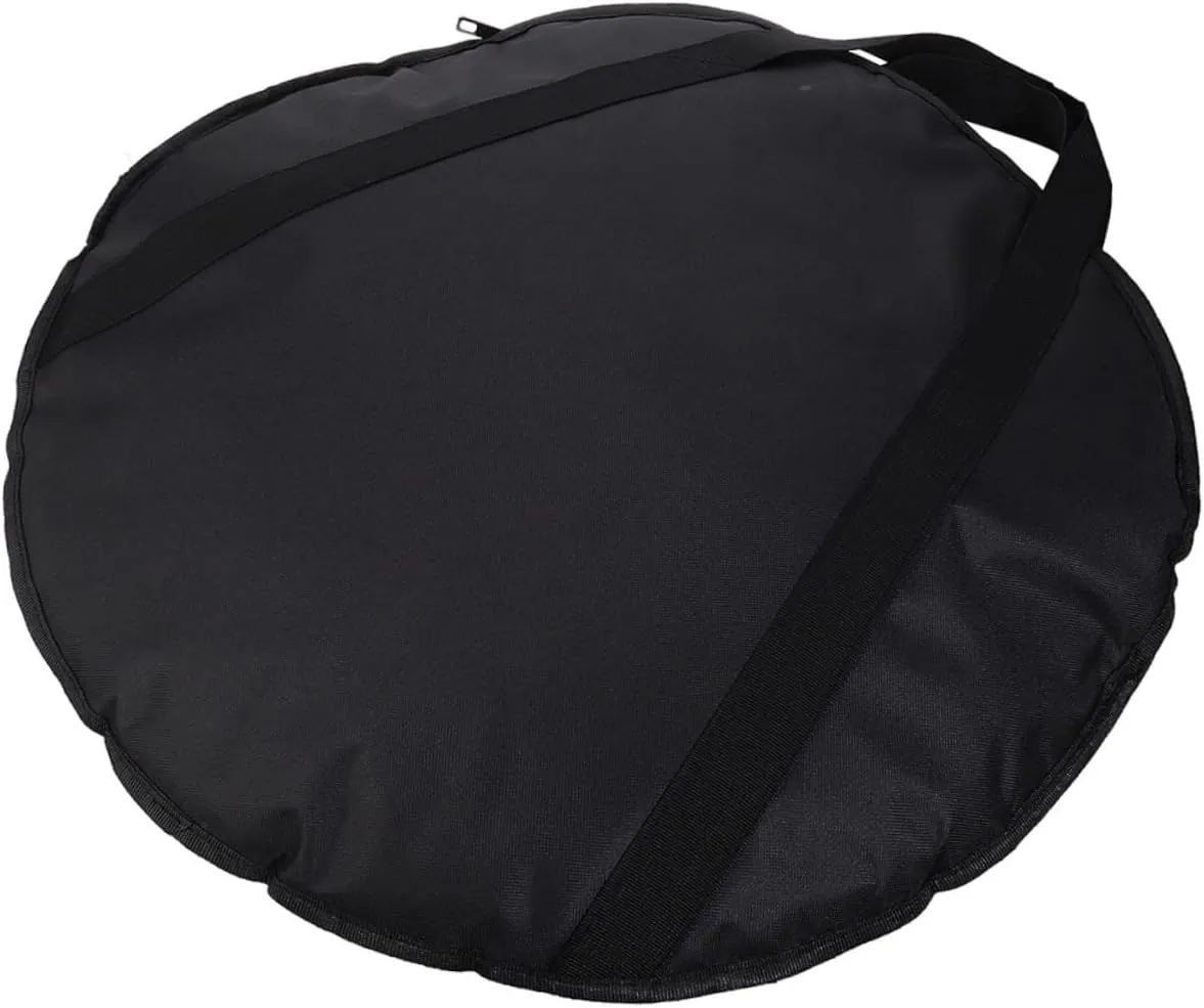 Mikinona Wear Resistant Cymbal Bag with Padded Dividers and Storage Pouch for Drum Hardware Features Carry Handle and Adjustable Shoulder Straps Ideal for Musicians and Performers