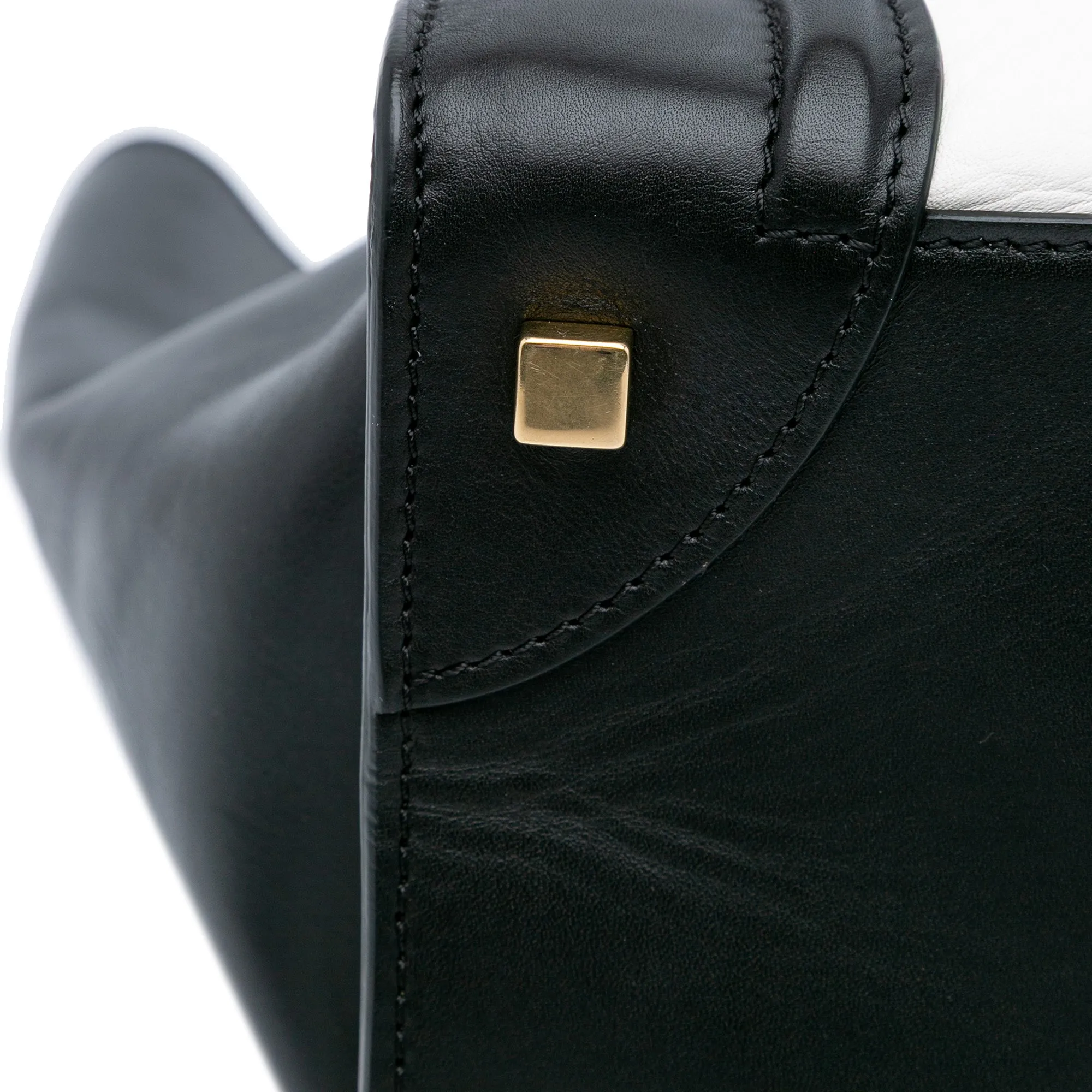 Mini Bicolor Calfskin Luggage Tote
