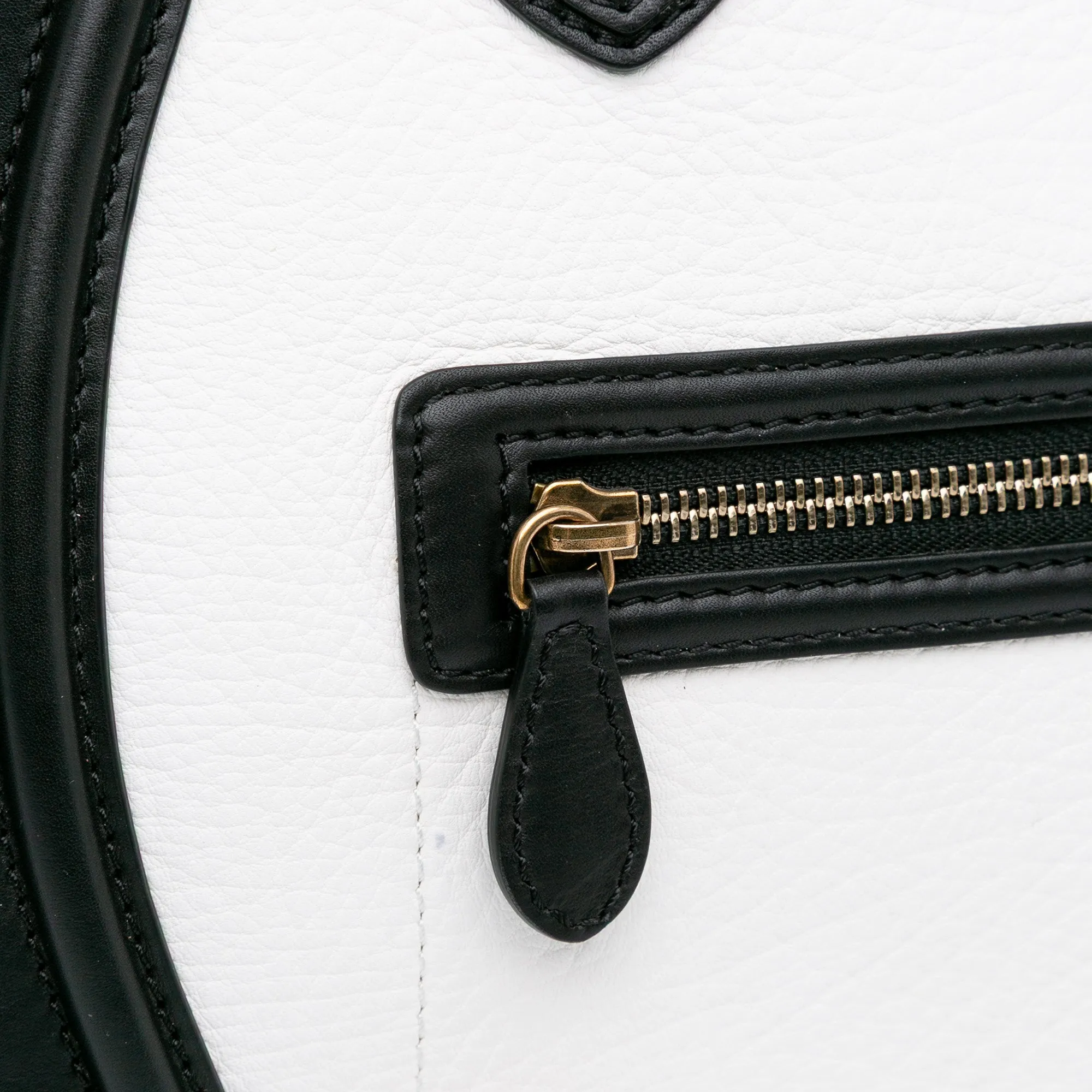 Mini Bicolor Calfskin Luggage Tote