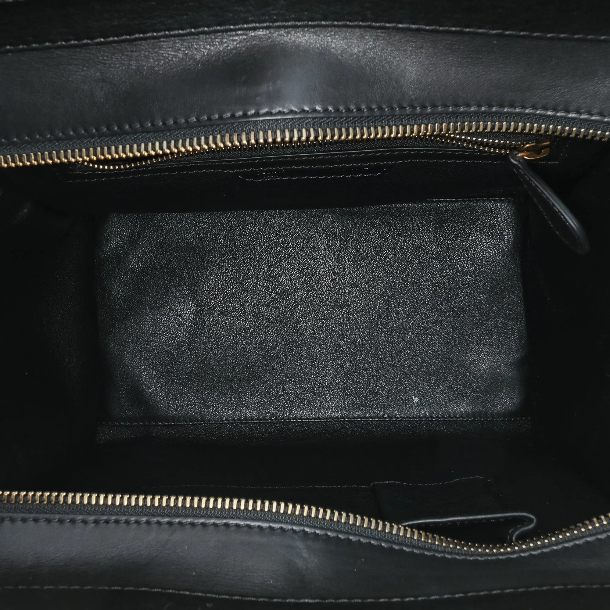 Mini Bicolor Calfskin Luggage Tote