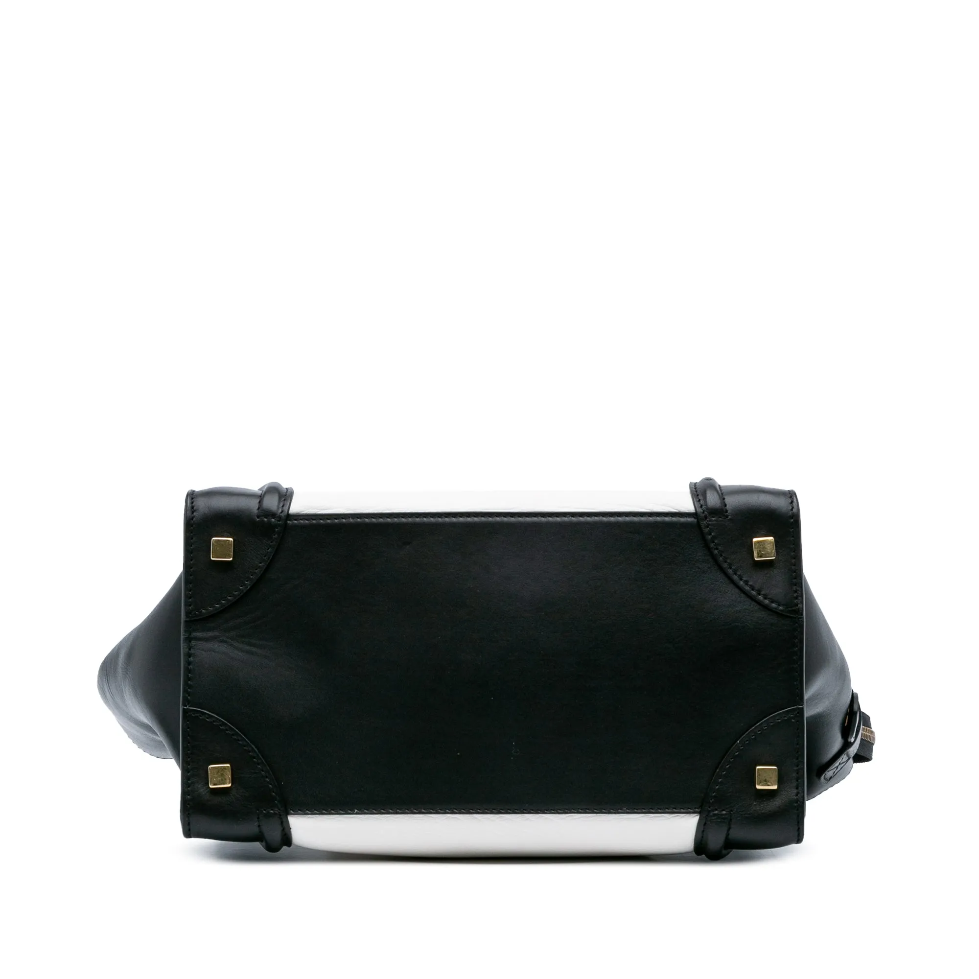 Mini Bicolor Calfskin Luggage Tote