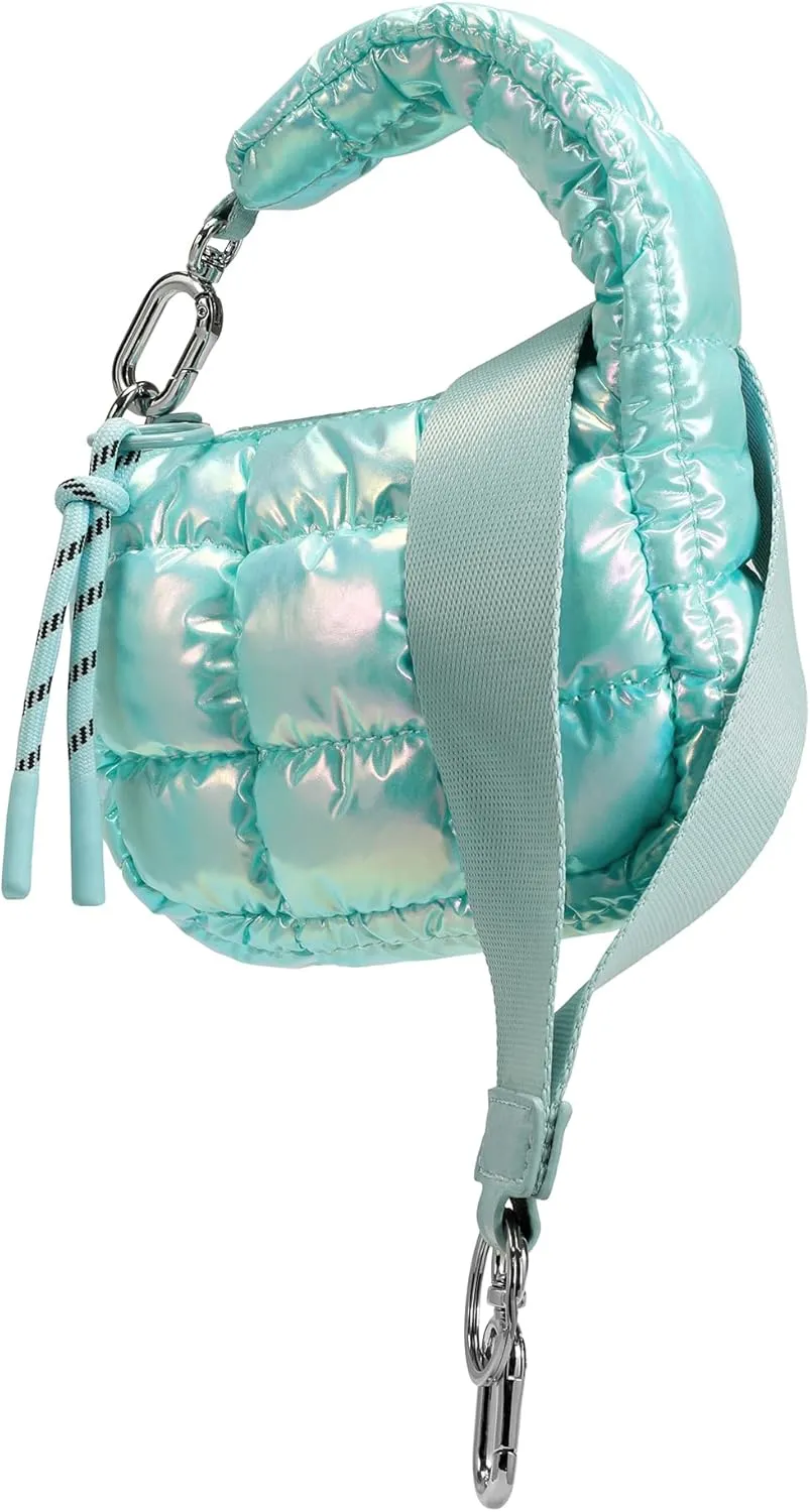 Mini Quilted Wristlet Bag for Women, Puffer Handbags,Evening Bags,Charm Lipstick Bag,Cute bag Charm for Gift