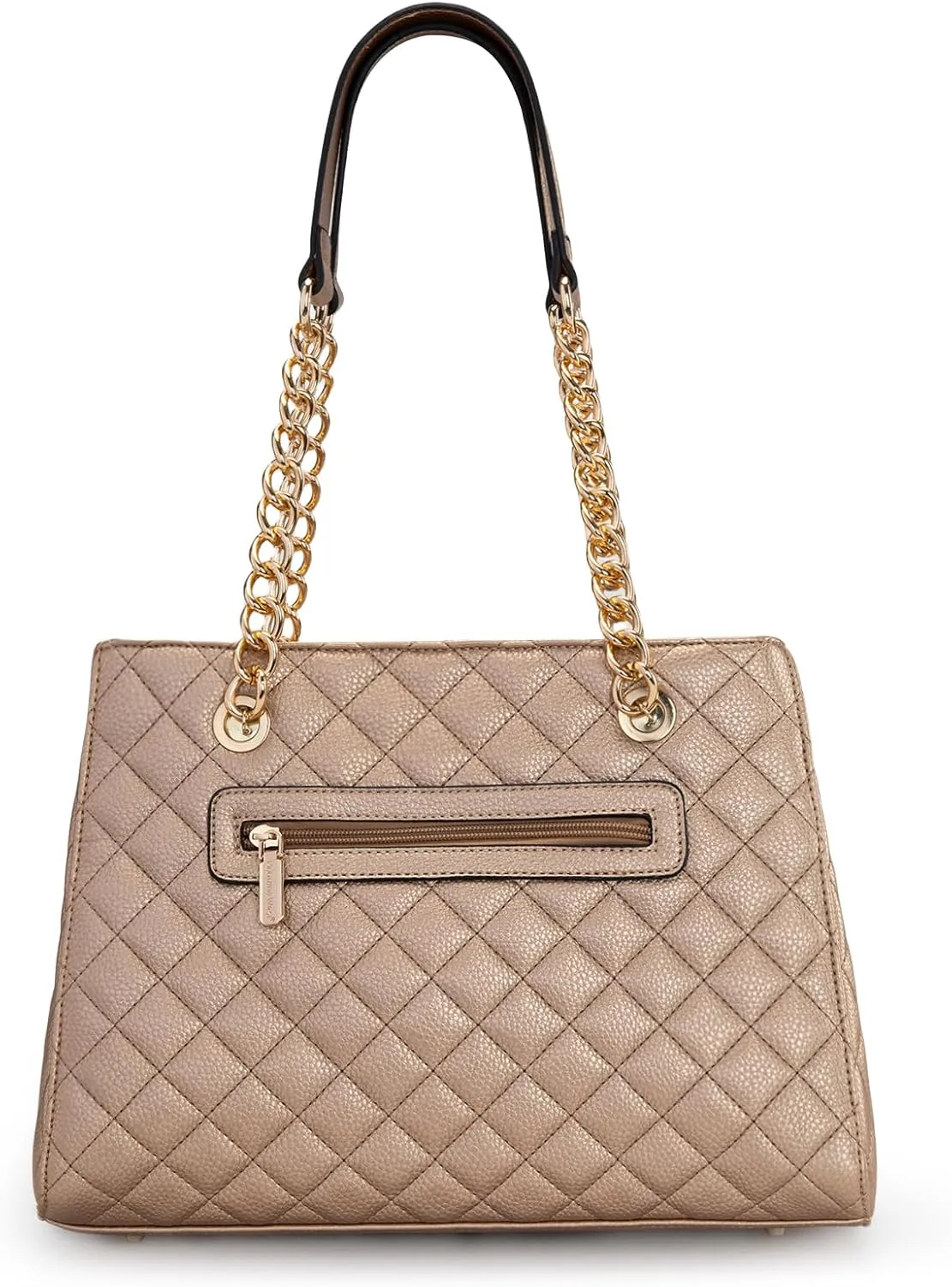 Montana West MEDIUM Tote Bag for Women Quilted Chain Handbags Shoulder Purse