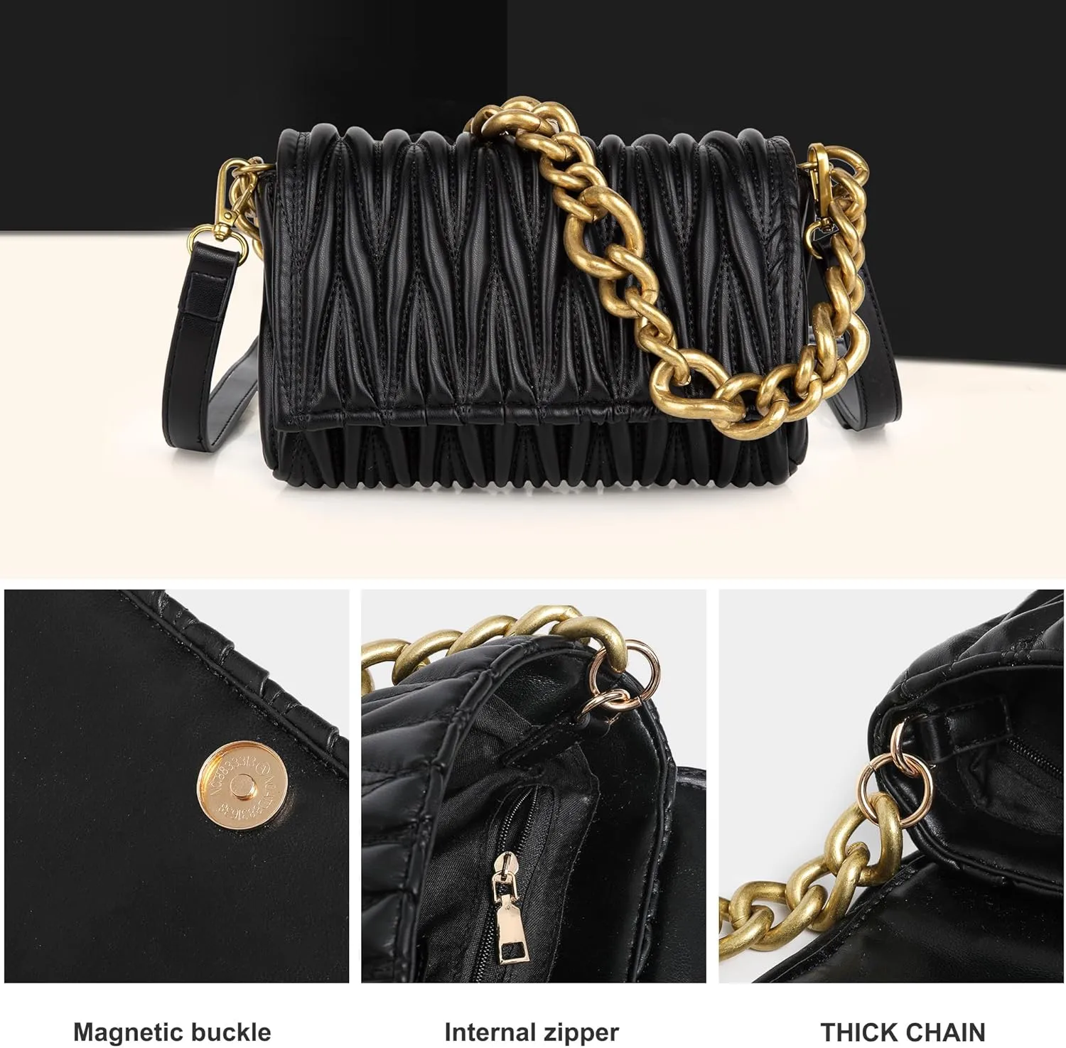 Montana West Quilted Handbags for Women Crossbody Bags Trendy Small Purses and Top Handle Handbags