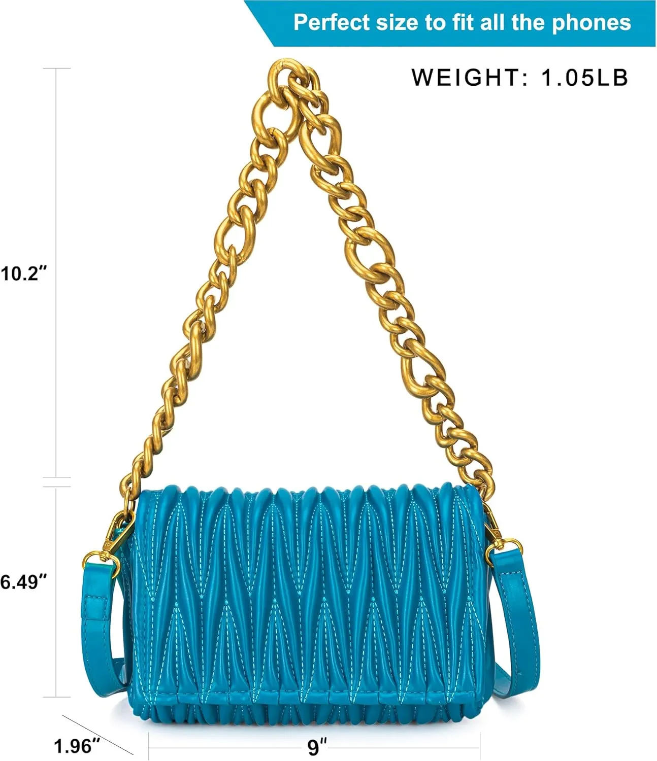 Montana West Quilted Handbags for Women Crossbody Bags Trendy Small Purses and Top Handle Handbags