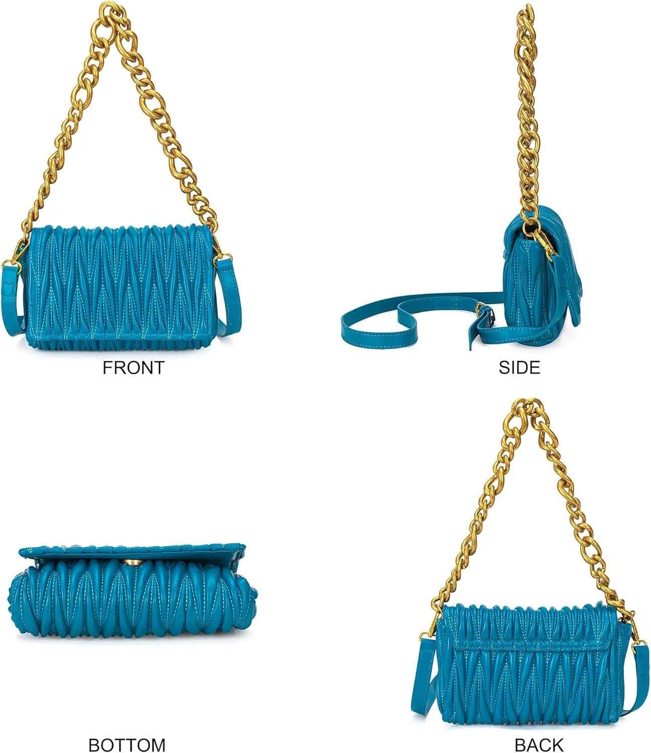 Montana West Quilted Handbags for Women Crossbody Bags Trendy Small Purses and Top Handle Handbags
