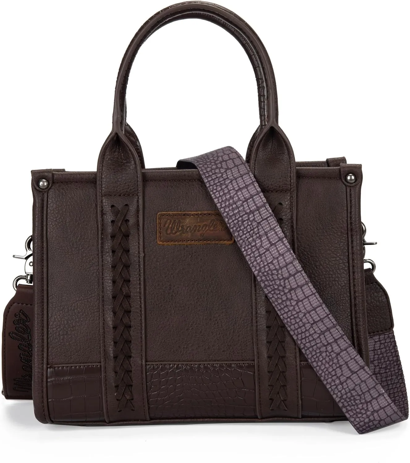 Montana West × Wrangler Tote Bag for Women Western Cow Print Purse Designer Top Handle Handbags
