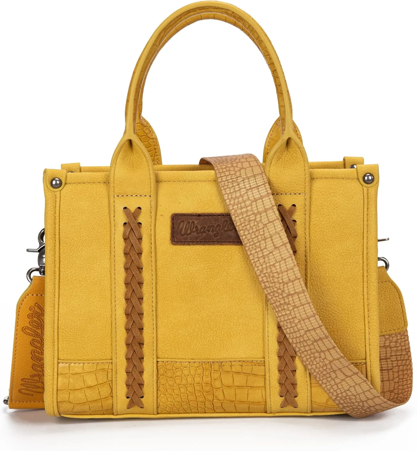 Montana West × Wrangler Tote Bag for Women Western Cow Print Purse Designer Top Handle Handbags