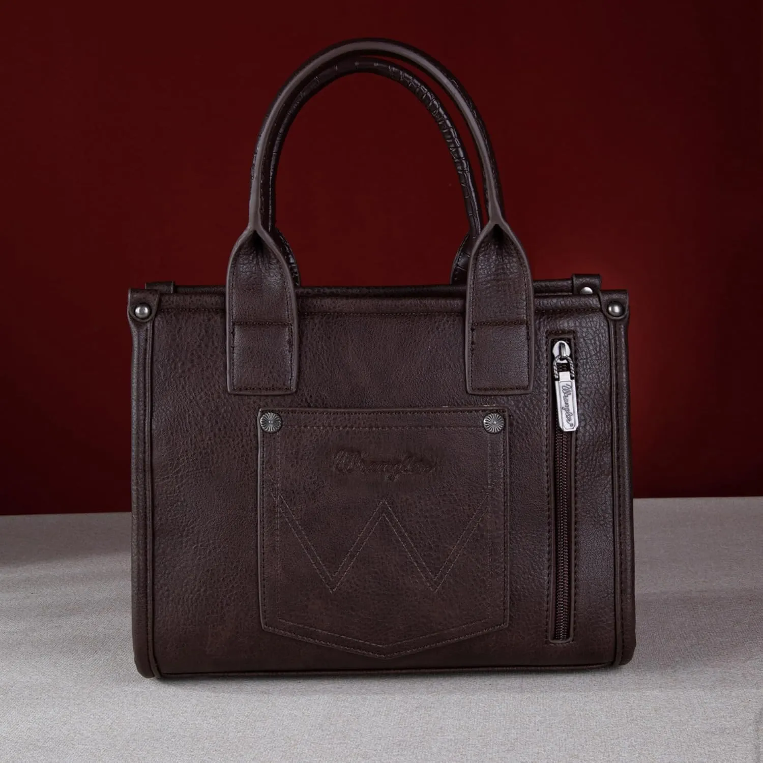Montana West × Wrangler Tote Bag for Women Western Cow Print Purse Designer Top Handle Handbags