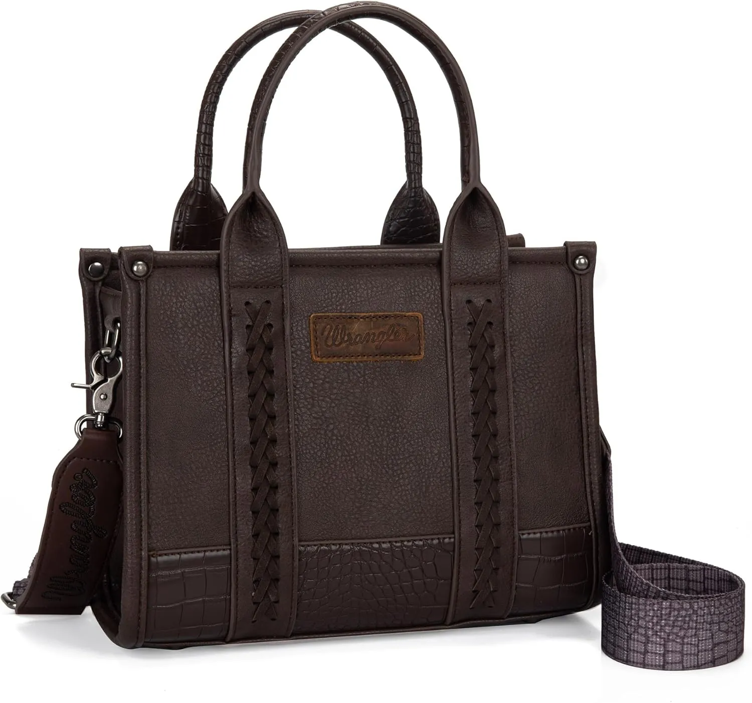 Montana West × Wrangler Tote Bag for Women Western Cow Print Purse Designer Top Handle Handbags