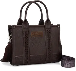 Montana West × Wrangler Tote Bag for Women Western Cow Print Purse Designer Top Handle Handbags