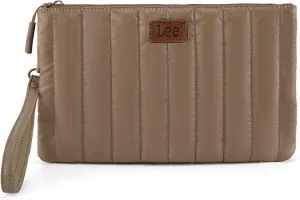 Montana West x Lee Large Wristlet Purse for Women Quilted Puffer Clutch Slim Wallet Handbags Holder Cell Phone Organizer