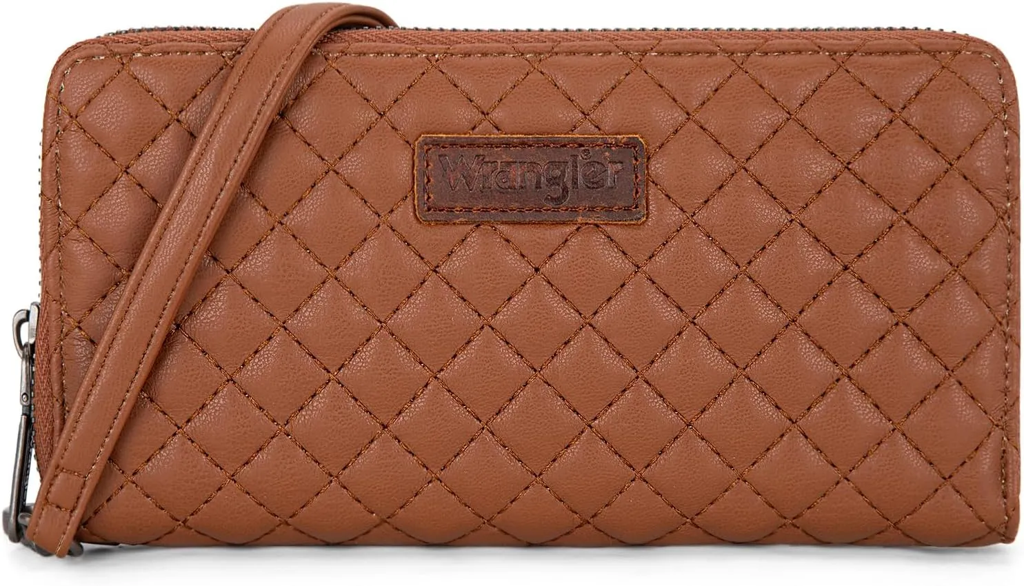 Montana West X Wrangler Large Quilted Wallet for Women with a Detachable Wristlet & Rfid Lining