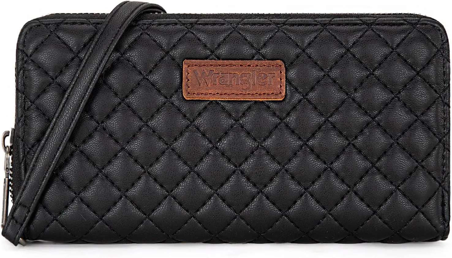 Montana West X Wrangler Large Quilted Wallet for Women with a Detachable Wristlet & Rfid Lining
