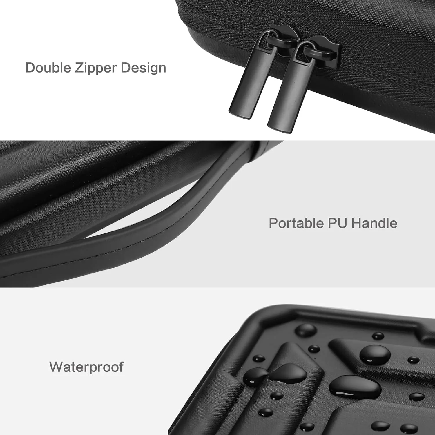 MOSISO Laptop Shoulder Bag Compatible with MacBook Air 13 inch M4 M3 M2 M1 / Pro 13 M2 M1, Waterproof Shockproof Carrying Case Bag, Black