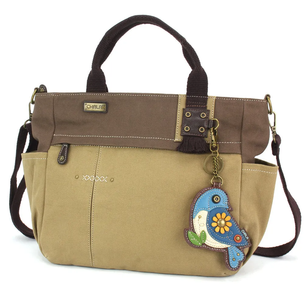 Multi Pocket Tote - Blue Bird