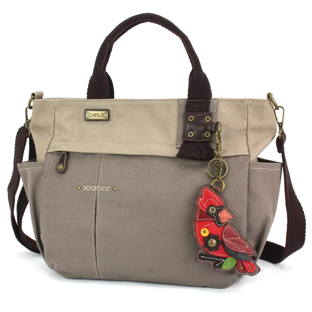 Multi Pocket Tote - Cardinal