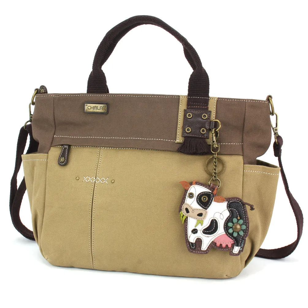 Multi Pocket Tote - Cow