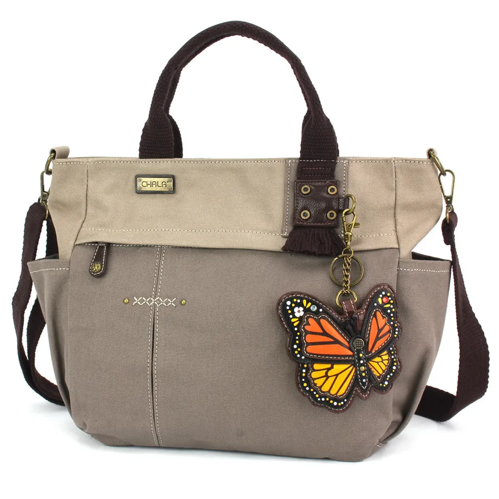 Multi Pocket Tote - Monarch Butterfly